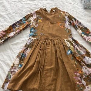Molo Brown Floral Kids Dress